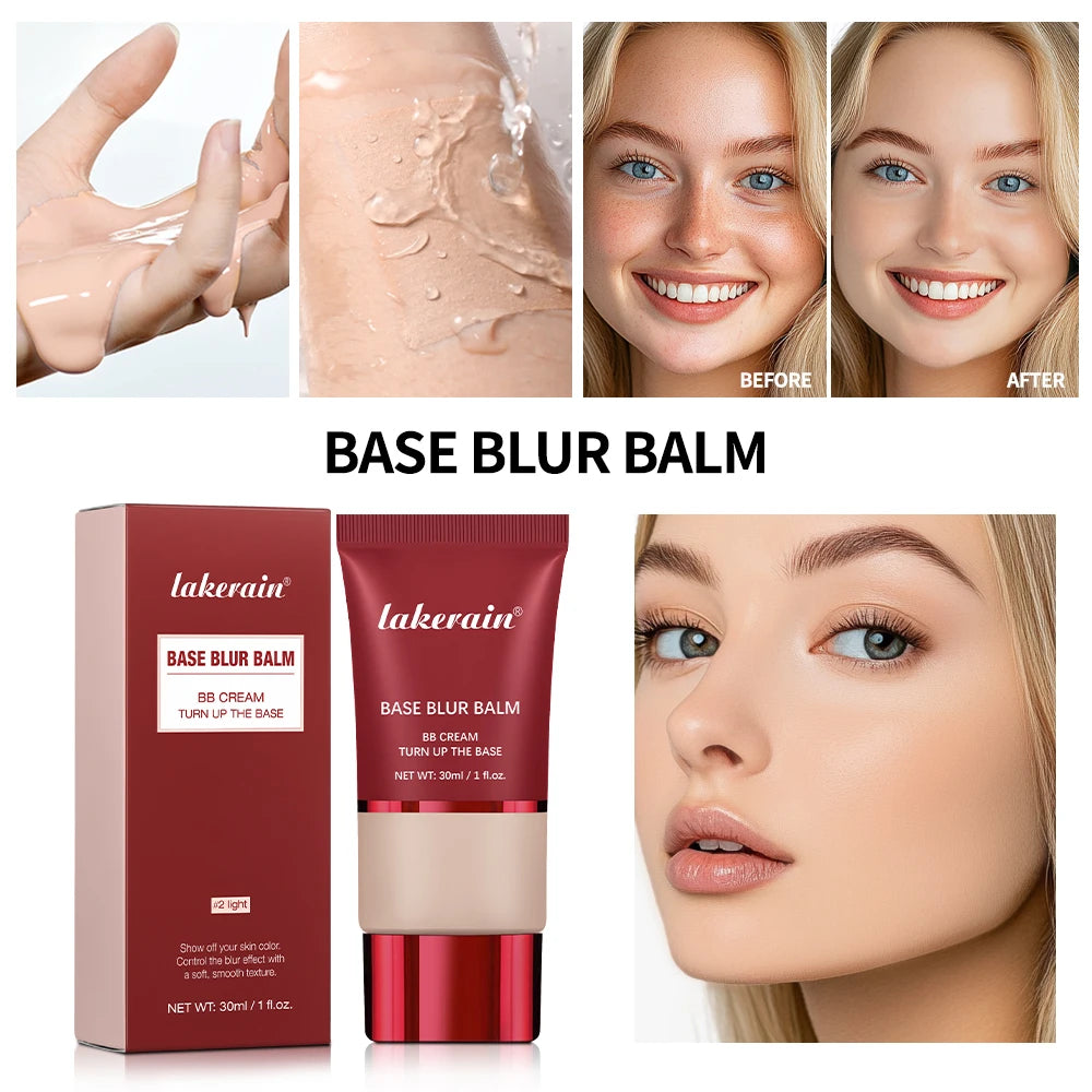 Base Blurring Foundation 5Colors Long Lasting 24H Control Oil Smooth Matte Balancing Shine Base Bronze Cosmetics Makeup