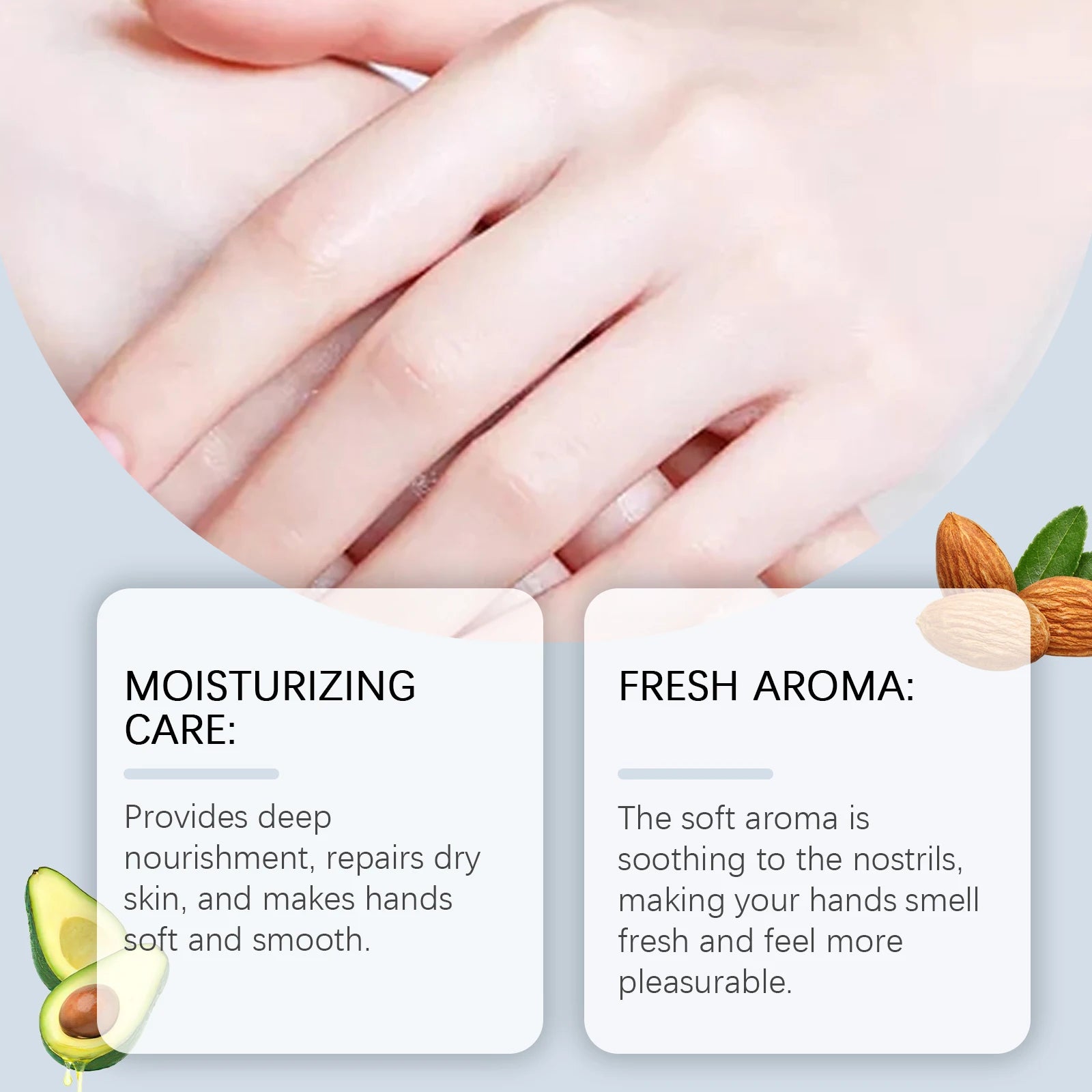 Shea Butter Hand Lotion Moisturizing Nourishing Fade Fine Lines Soft Smooth Skin Non Greasy Fast Absorbing for Dry Cracked Hands