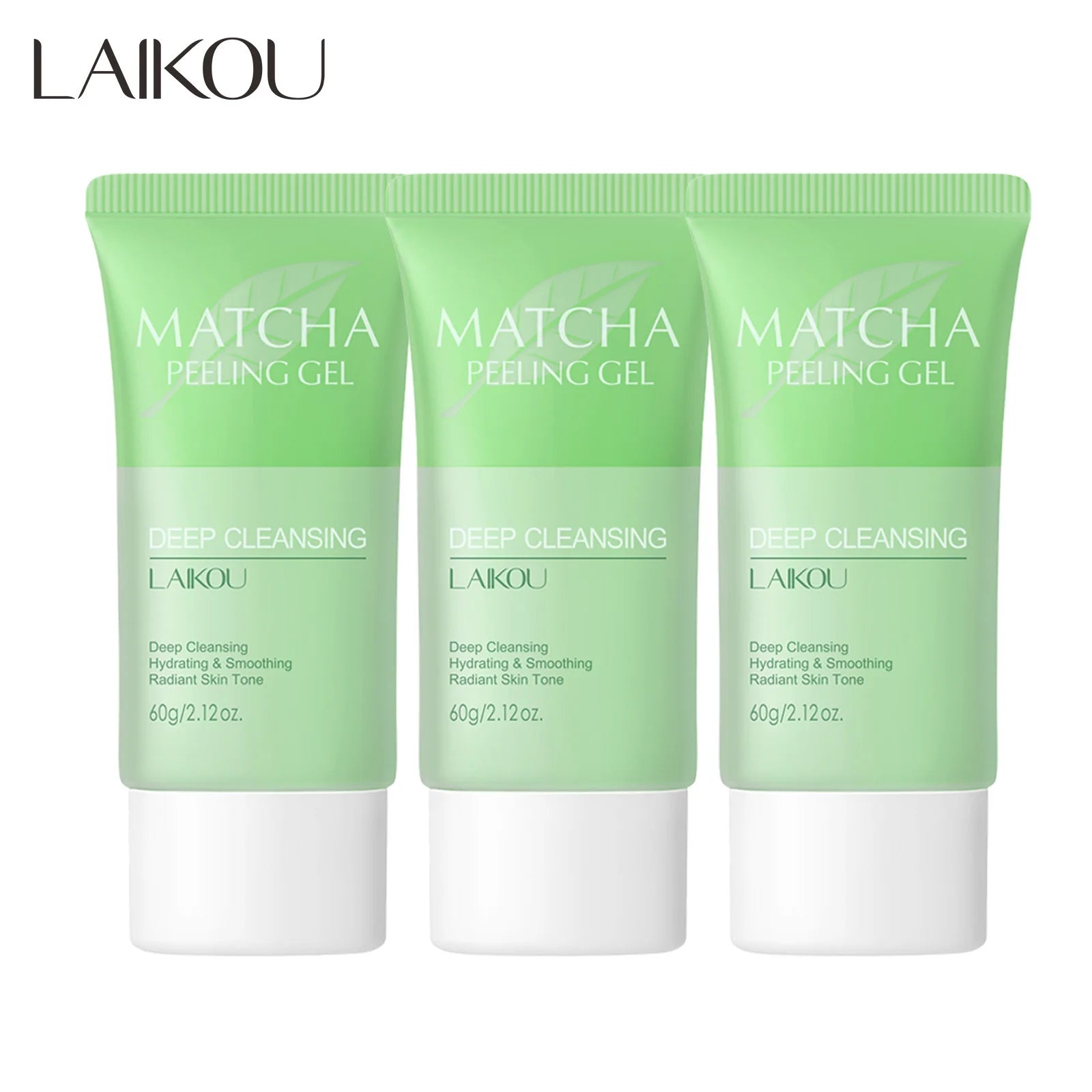 LAIKOU Matcha Exfoliating Gel Exfoliate Peeling Gel Facial Scrub Moisturise Nourishing Repair Scrubs Korean Face Cream Skin Care