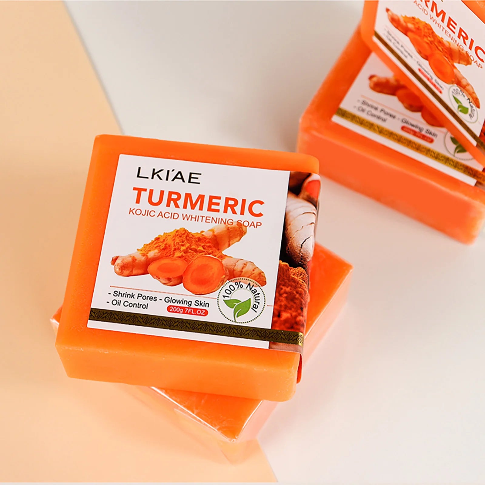 Natural Turmeric Whitening Body Wash, Deeply Clean Skin, Remove Dark Spot, Pimple, Acne, Smooth Skin, For Face & Body Soap Bar