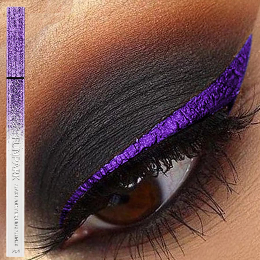 1PC New Purple Fine Liquid Eyeliner Waterproof Long Lasting Eye Pen Waterproof Quick-drying Korean Makeup  Products Beauty Matte