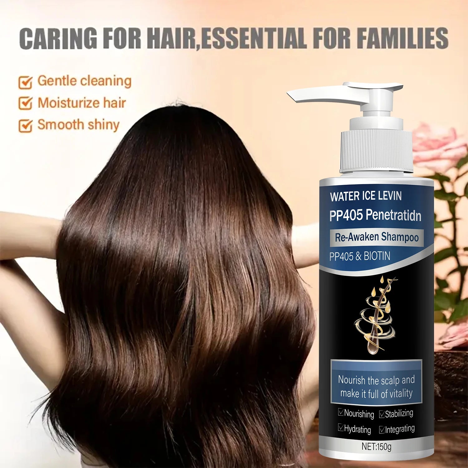 Hair Growth Shampoo 1+1 Pack 150g With Biotin Collagen Keratin Vitamin C PP405 Penetration Moisturizing Repair Hair Care Cheap