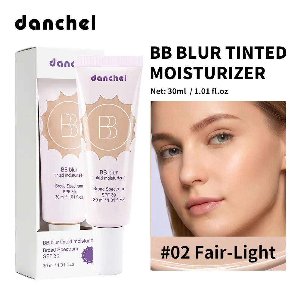 Matte Tinted Moisturizer BB Cream Long-Lasting Smooth Foundation Base Medium Coverage Blur Pores Even Skin Tone Non-greasy Makeu