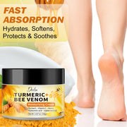 Turmeric bee Venom Moisturizing and Anti-Cracking Hand and Foot Cream deeply nourishes and repairs the skin 100g