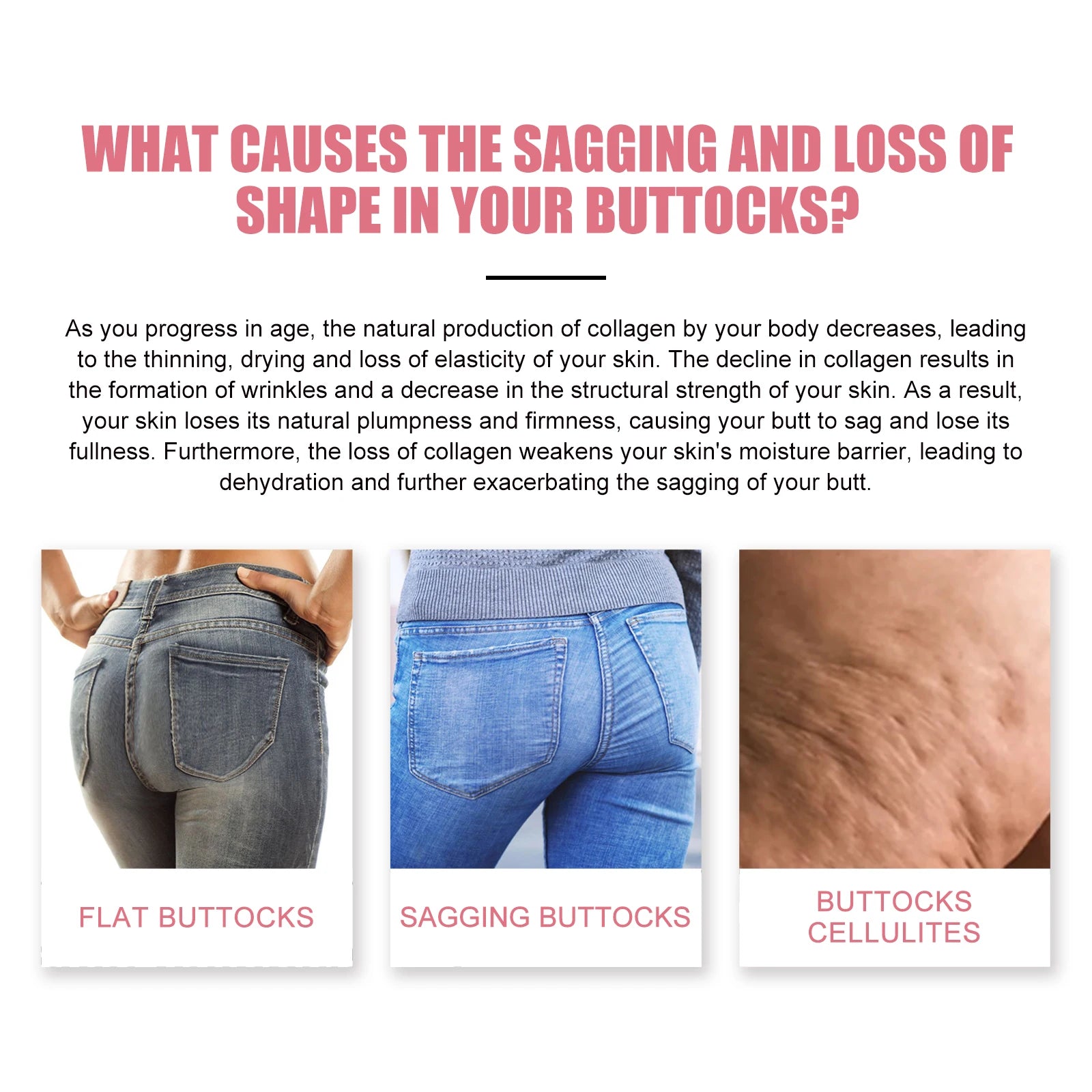 Butt Enhancement Cream Lifting & Plumping Butt Enhancer Big Ass Prevent Fuller Sagging Nourishing Lift Hip Plump up Cream