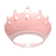 Baby Adjustable Size Shampoo Cap Crown Baby Shower Cap Children  Cartoon Bath Visor Infant Hair Shield Ear Protection Waterproof