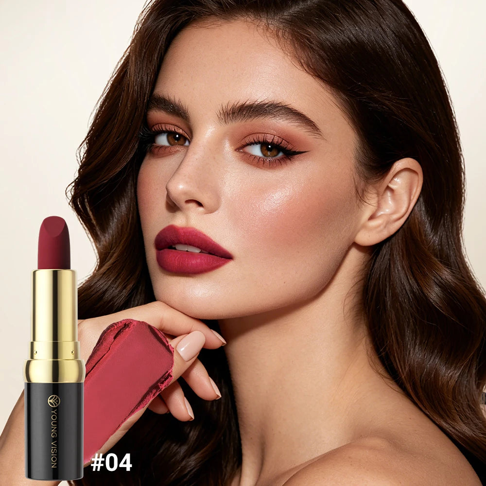 Black Tube Matte Lipstick Non Staying Cup Makeup Lipstick  5 colors available