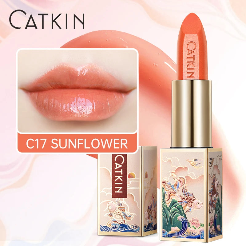 CATKIN Lipstick Colored Lip Balm Moisturizing Long Lasting Anti-Cracking  Repair Nourishing Hydrating  Lips Skin Care