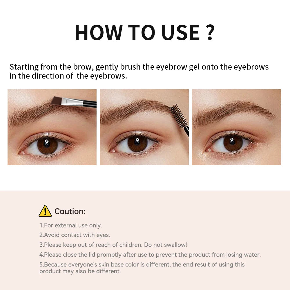 Long-lasting Eyebrow Enhancers Makeup 6 Colors Waterproof 3D Natural Eye Brow Pomade Eyebrow Gel With Brush Professional Makeup