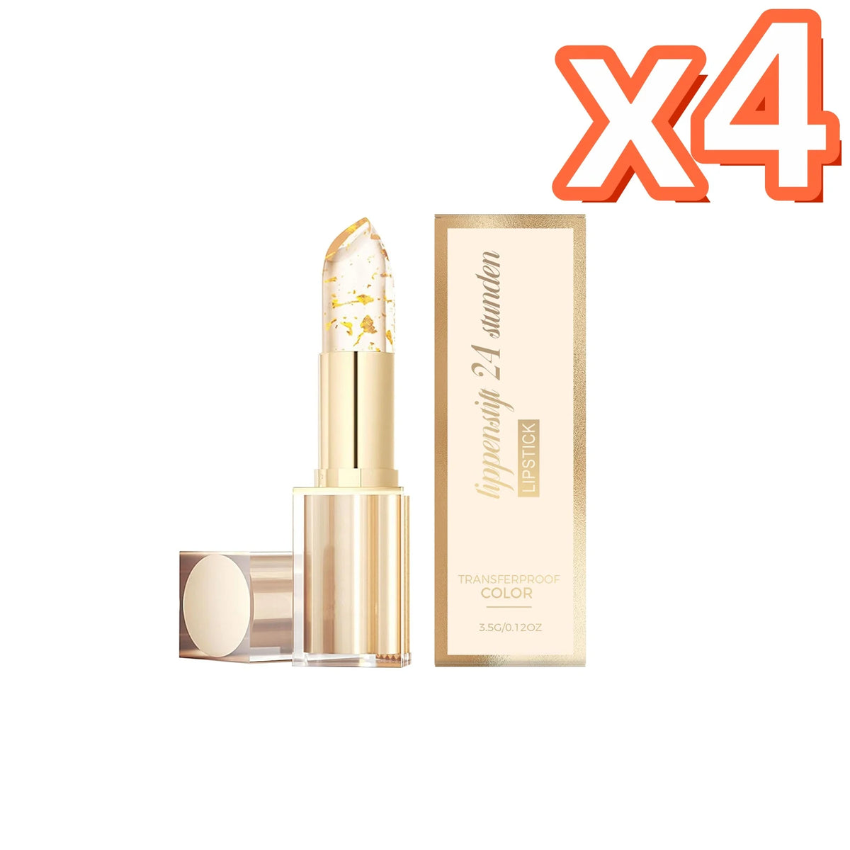Gold Foil Color Changing Lipstick Fade Lip Line Enhance Plumpness Moisturizing Lip Perfect Daily Makeup Hyaluronic Acid Lip Balm