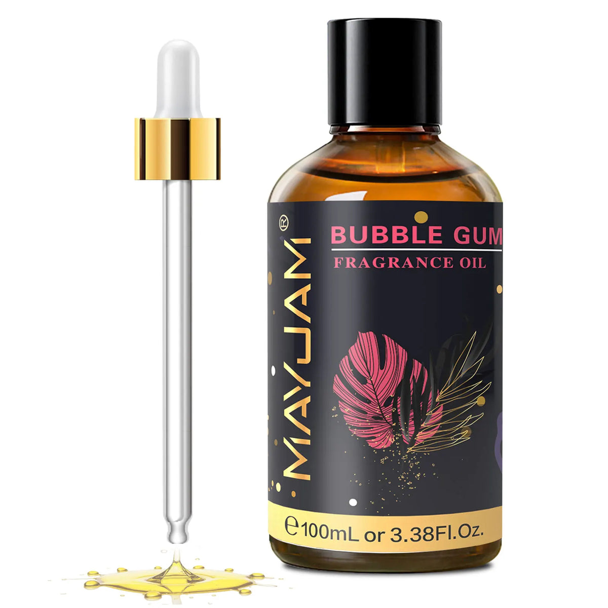 MAYJAM 100ml Fragrance Oils with Dropper For Humidifier Car Diffuser White Musk Bubble Gum Sea Breeze Freesia Baby Powder