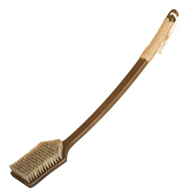 55cm/45cm Back Scrubber for Shower with Curved Long Handle,Wet&Dry Brushing Body Brush,Back Scrubber Bath Tool for Men & Women