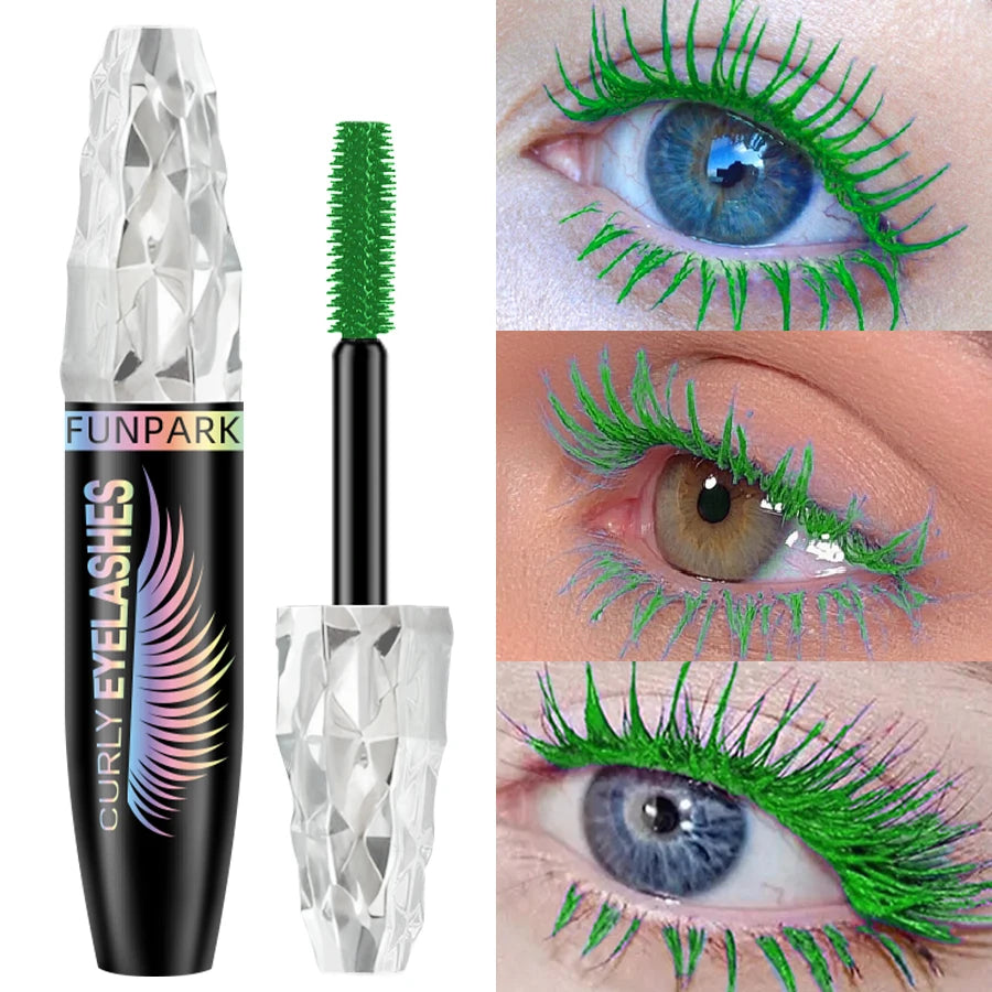 5D Mascara with Big Eyes Waterproof Thickening Lengthening Curling Liquid Fiber Mascara Eyelash Extension Makeup Gifts for Women