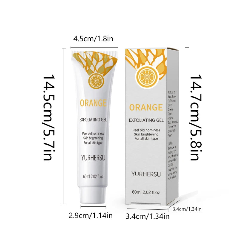 Exfoliating Gel Scrub - Instant Dead Skin Roll Off, Blackhead & Pore Cleanser, Brightening Facial Wash, For All Skin, 60ml