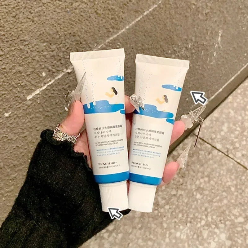 Korean Birch Sap Makeup Base Lightweight Texture Moisturizing Makeup Primer Naturally Brightens Skin Tone Refreshing Lightweight