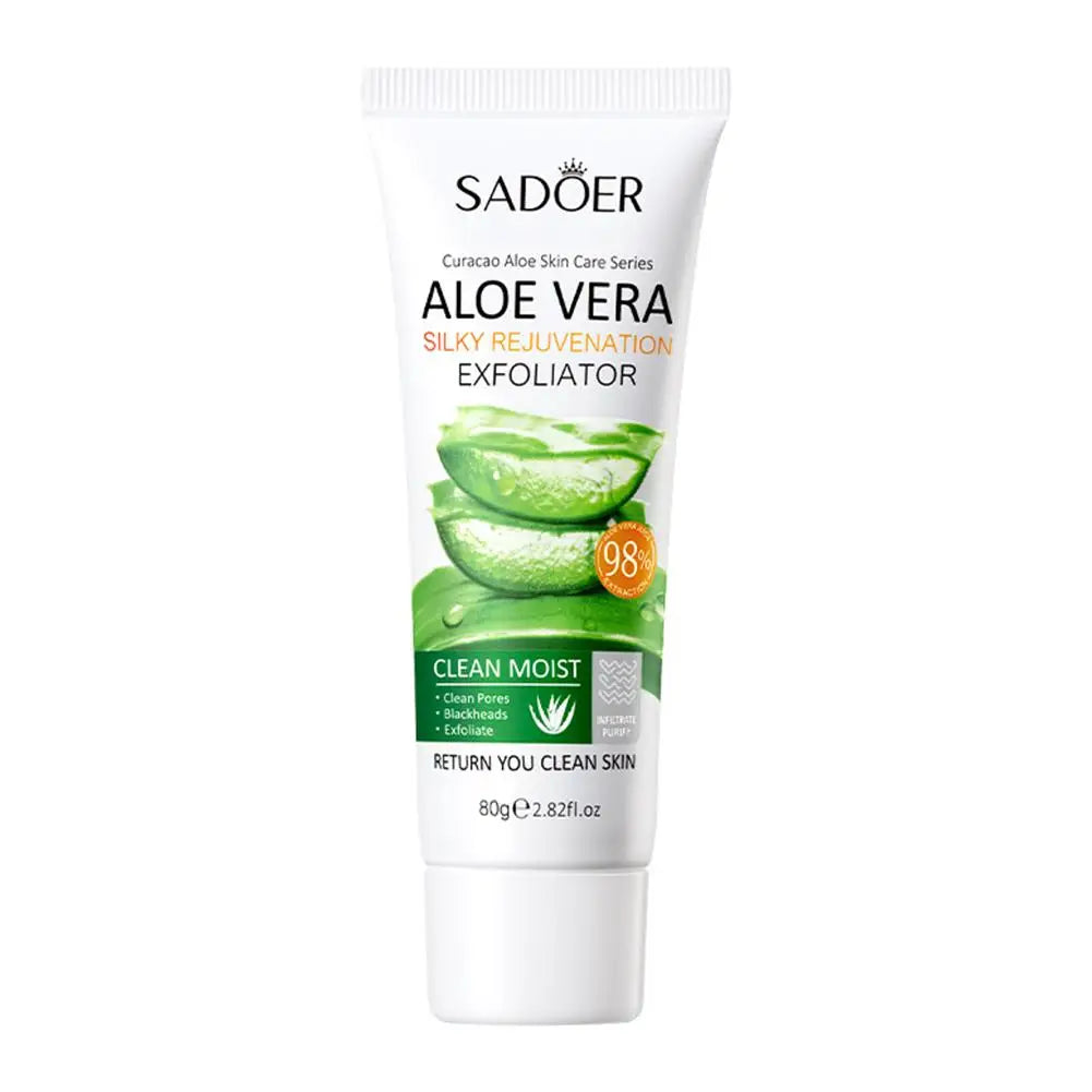 Face Exfoliating Gel Aloe Vera Facial Exfoliating Scrub Cleanses Remove Blackhead Moisturizing Shrink Pores Skin Care 30g-100g