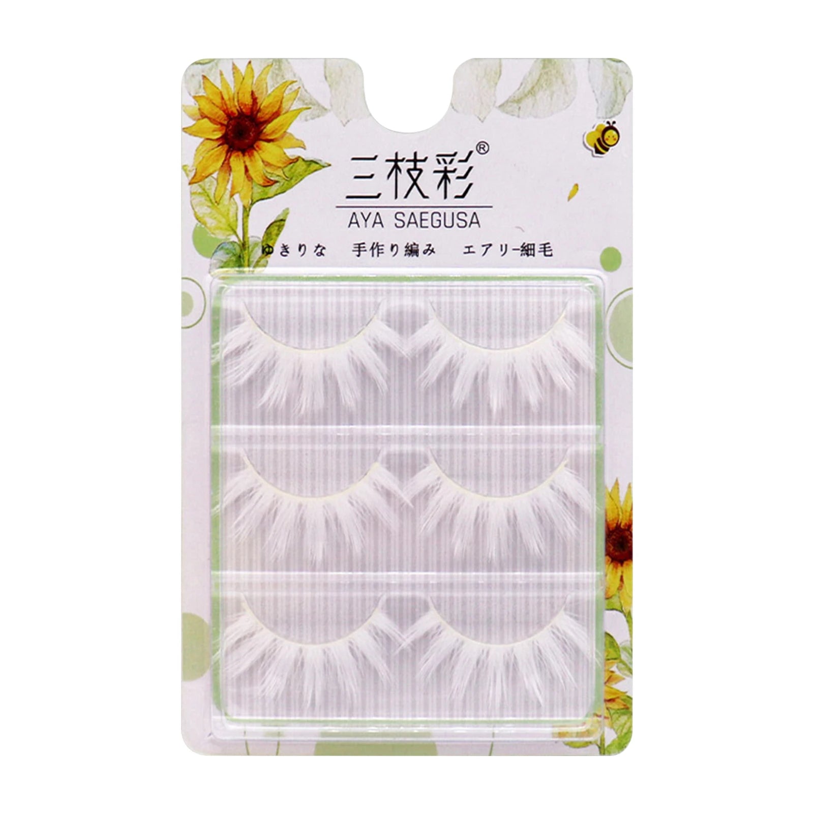 False Eyelashes Cosplay White One-Piece False Eyelashes Natural Thin Band False Eyelashes for Beauty Blogger Makeup Supplies