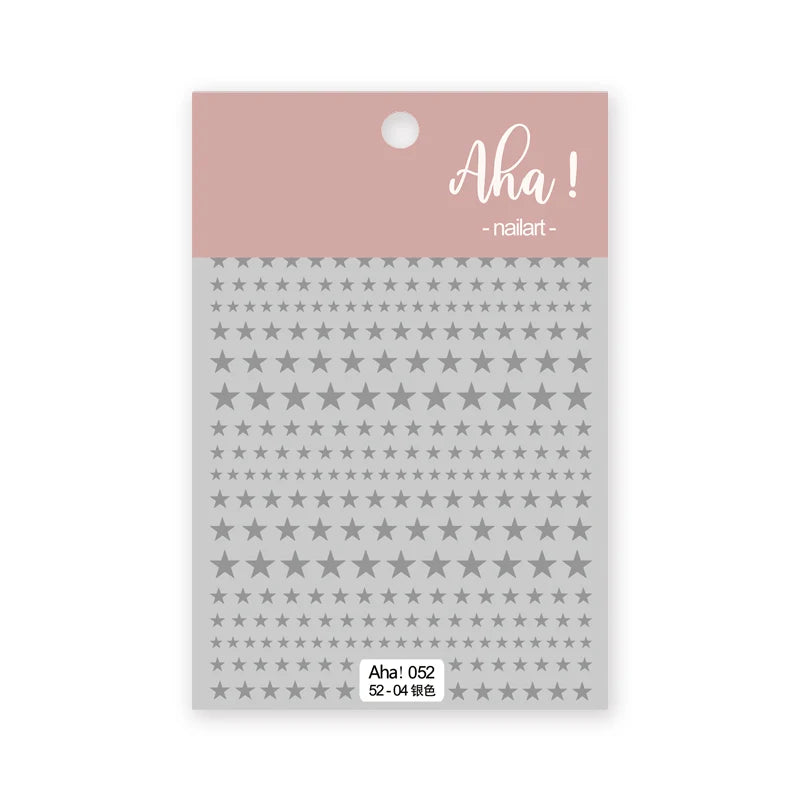 1pc Cute White Cloud Nail Stickers Ultra Thin Nail Art Stickers Self Adhesive Decals Star Moon/Flower/Clouds Kawaii Nail Decals