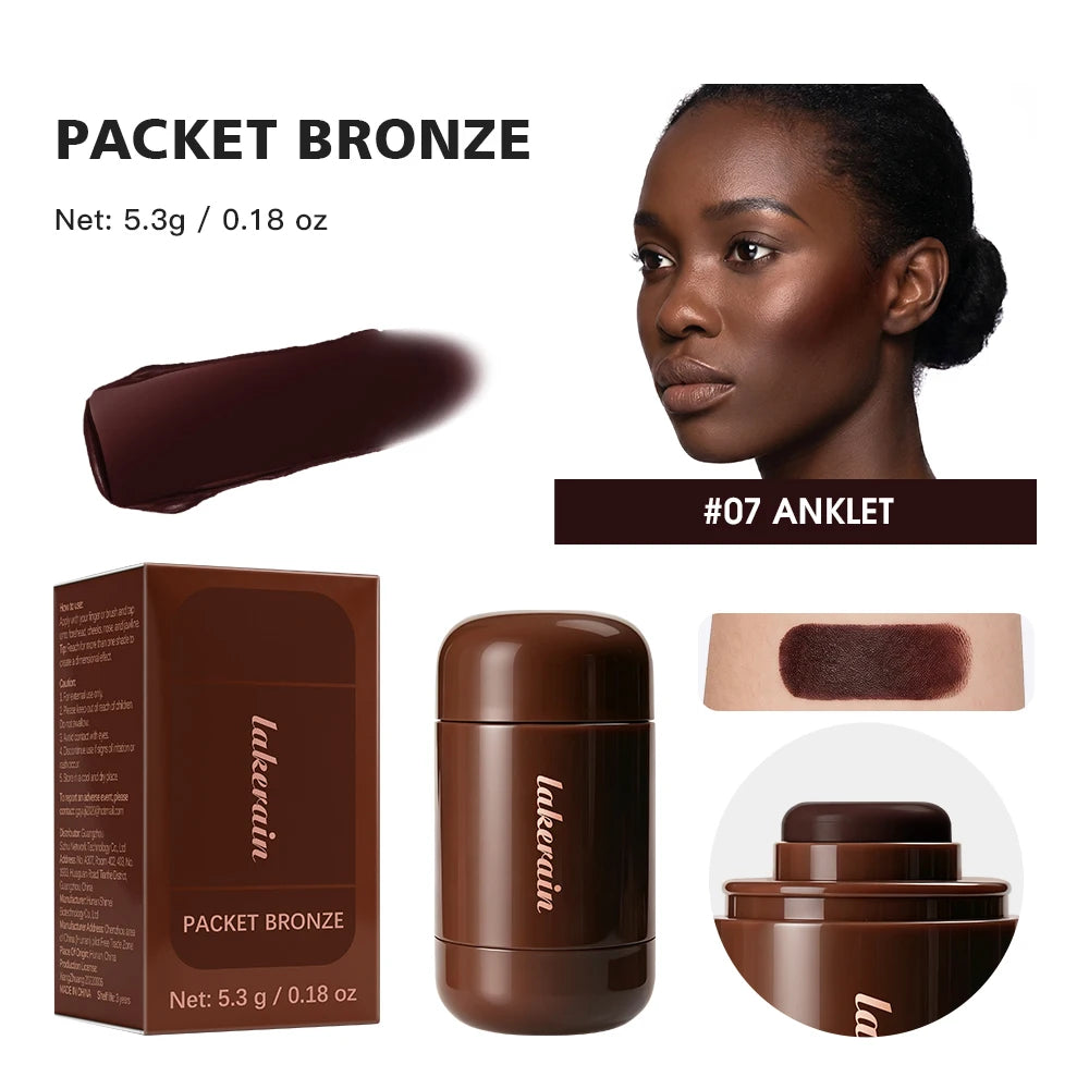 3D Contour Stick Packet Bronzer Cream Stick Face Contour Blush Cream Cheek Easy To Apply Color Makeup