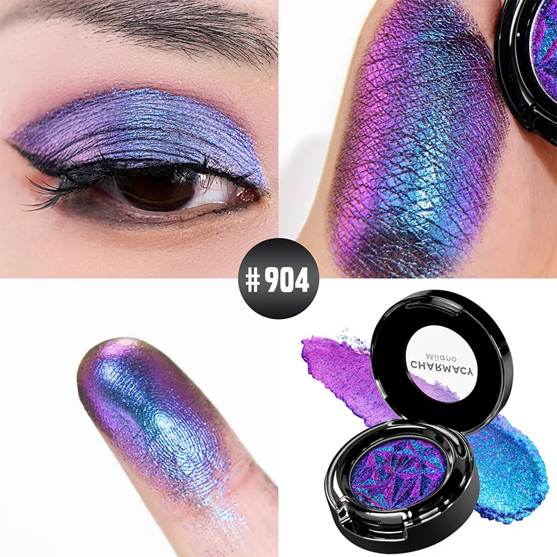 Eye Shadow Chameleon Metallic Glitter Powder Monochrome Eyeshadow Glitter Metallic Eye Looks 100% Vegan And Cruelty Free