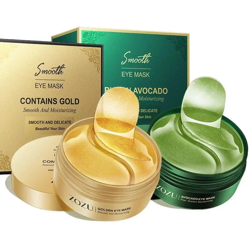 120 Pieces of Avocado Gold Collagen Eye Mask, Anti-Dark Circles, Anti-Eye Bags, Moisturizing and Firming Eye Patches, Skin Care Products