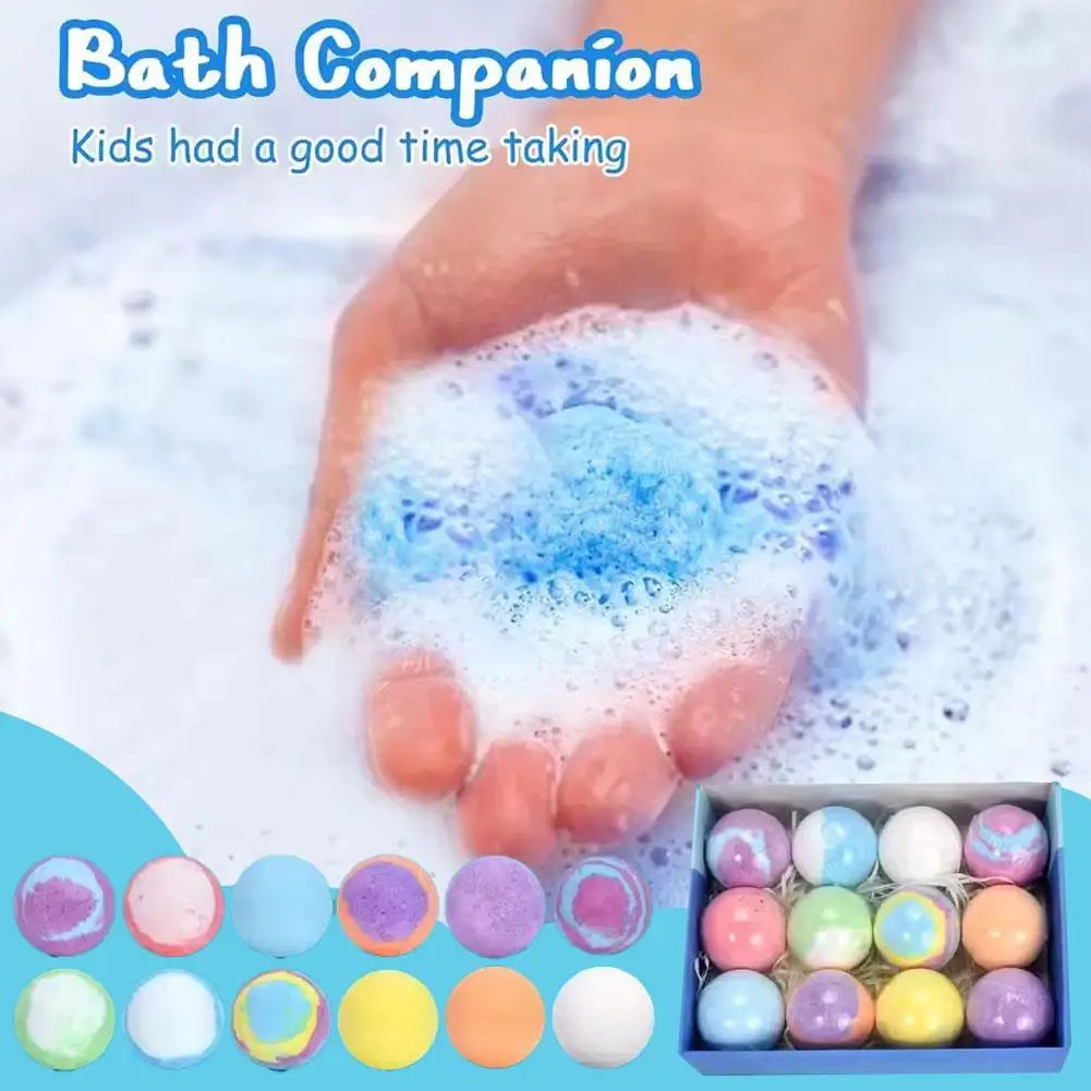 1/6/12PCS Bath Bombs Set Bubble Bath Fizzies for Children Safe & Natural Essential Oil Bubble Bath with Surprise Toys Inside