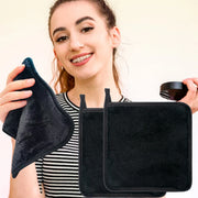 2Pc 15cm Square Makeup Remover Cloth, Makeup Towels Face Washcloth, Makeup Remover Pads Reusable Washable