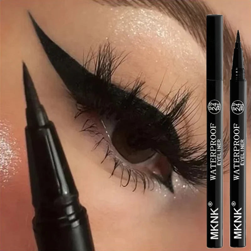1/2Pcs Black Eyeliner Pencils-Smudge-Proof,  Waterproof Long-Lasting &Beginner-Friendly Smooth High Pigmented Punk Eye Makeup