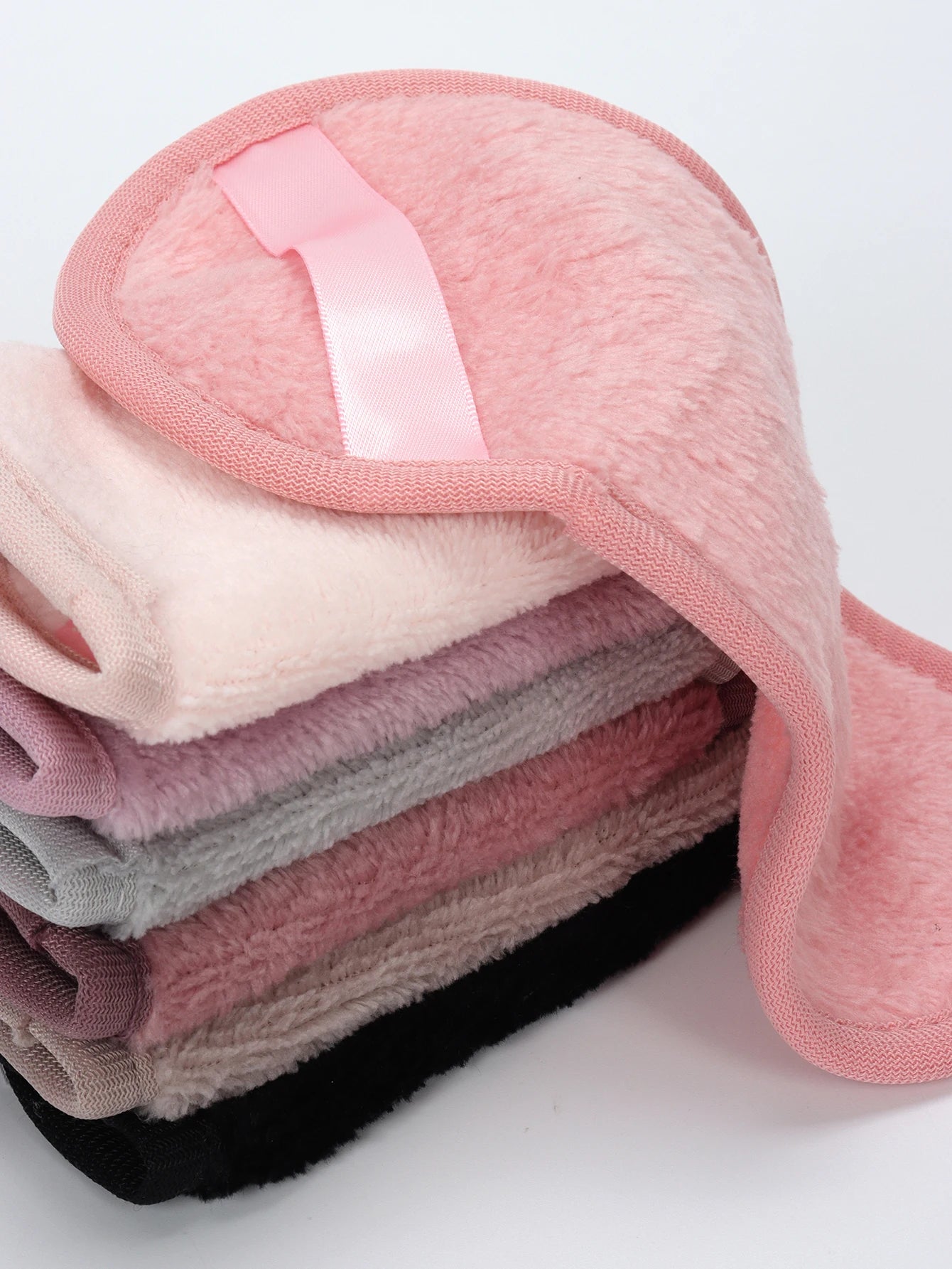 1020 Long Bandage Cleaning Wipes 6Pcs, Machine Washable, Reusable Makeup Remover Tools, Suitable for All Skin Types