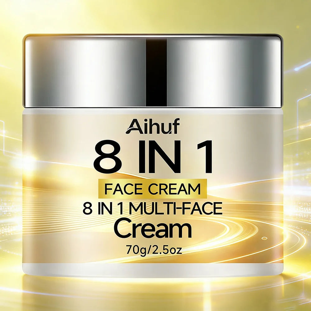 Aihuf 8-in-1 Collagen Day And Night Cream Instant 2-minute Firming 24-hour Moisturizing with Purslane Extract+Retinol+Hyaluronic
