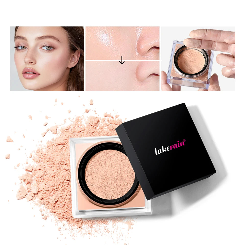 Loose Baking and Setting Powder Easy Bake Matte Finish Oil Control Blurring Effect Long Lasting Waterproof Cosmetics
