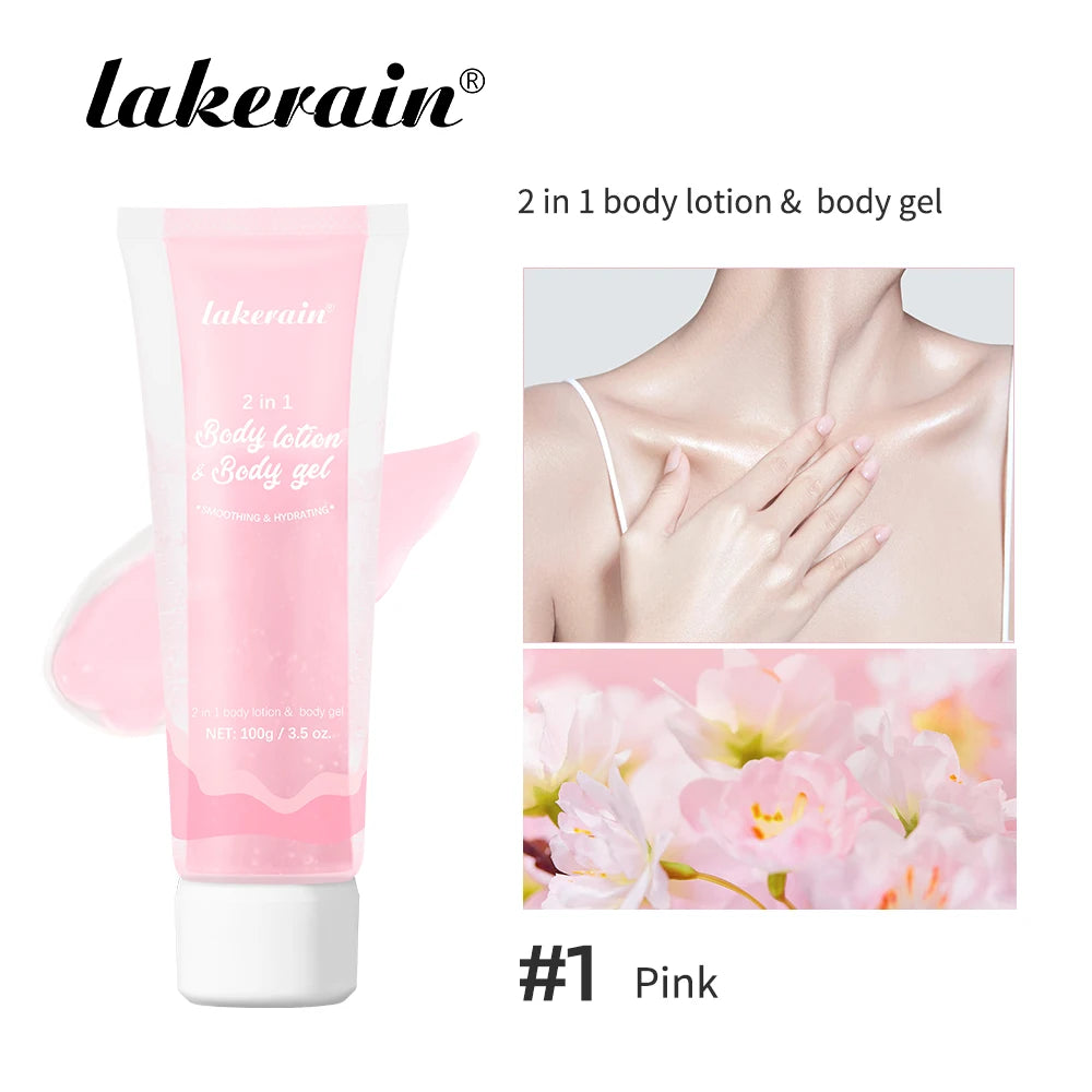 2-in-1 Body Lotion Body Gel Nature Lock Water Anti Aging Brightening Repairing Improve Skin Elasticity Double-tube Body Lotion