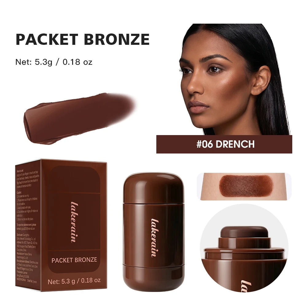 3D Contour Stick Packet Bronzer Cream Stick Face Contour Blush Cream Cheek Easy To Apply Color Makeup