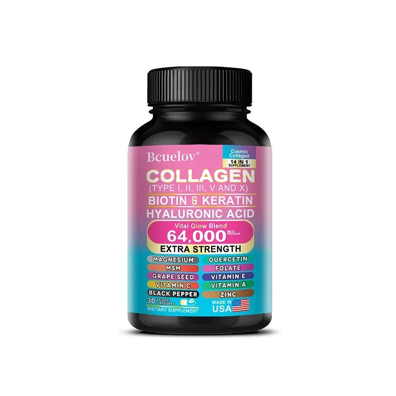 Collagen Peptide Supplement, Anti-Aging, Youthful Glow, Skin Elasticity, Strong Joints, Healthy Hair Growth, Healthy Nails