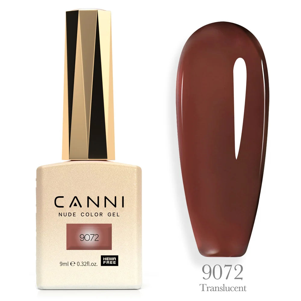 Canni TPO FREE Nail Gel Polish 9ml Jelly Color Transparent Semi Permanent Natural Nude Collection French Nail Gel Lacquer