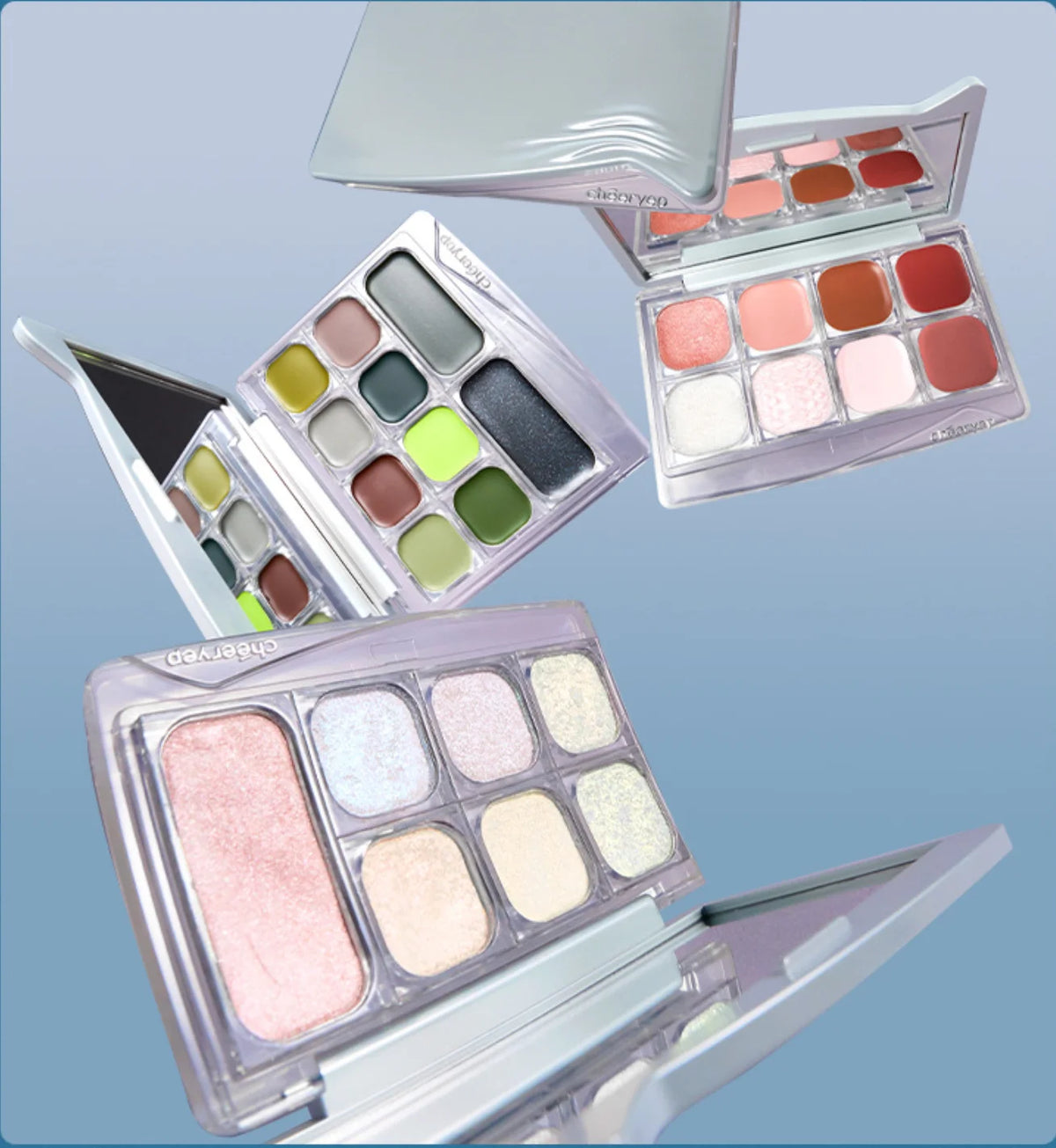 Qianyan Cheeryep Luminous Single Monochrome Cream Eyeshadow Play Makeup Highlight Highgloss portable Self Assembled Palette