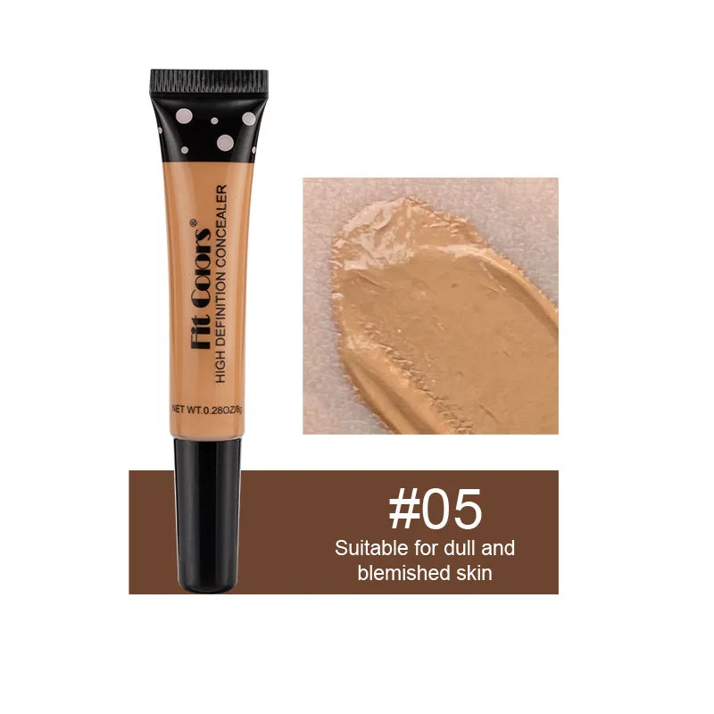 Concealer for Dark Skin Under Eye Corrector Waterproof Concealer Blemish Cover Contour Corrector Tube Concealer Melanin Makeup