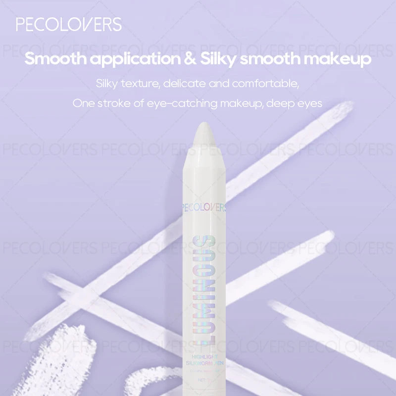 1PC Pearl Matte Waterproof Eyeshadow Pen, Highlighter, Smooth Application, Brown, Convenient, Ideal Christmas, Halloween Gift