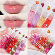 Fruit Lip Oil, Daily Base, Water-Glossy Mirror Finish, Enhances Complexion, Lip Gloss, Moisturizing, Long-Lasting, Waterproof, Versatile Lip Oil