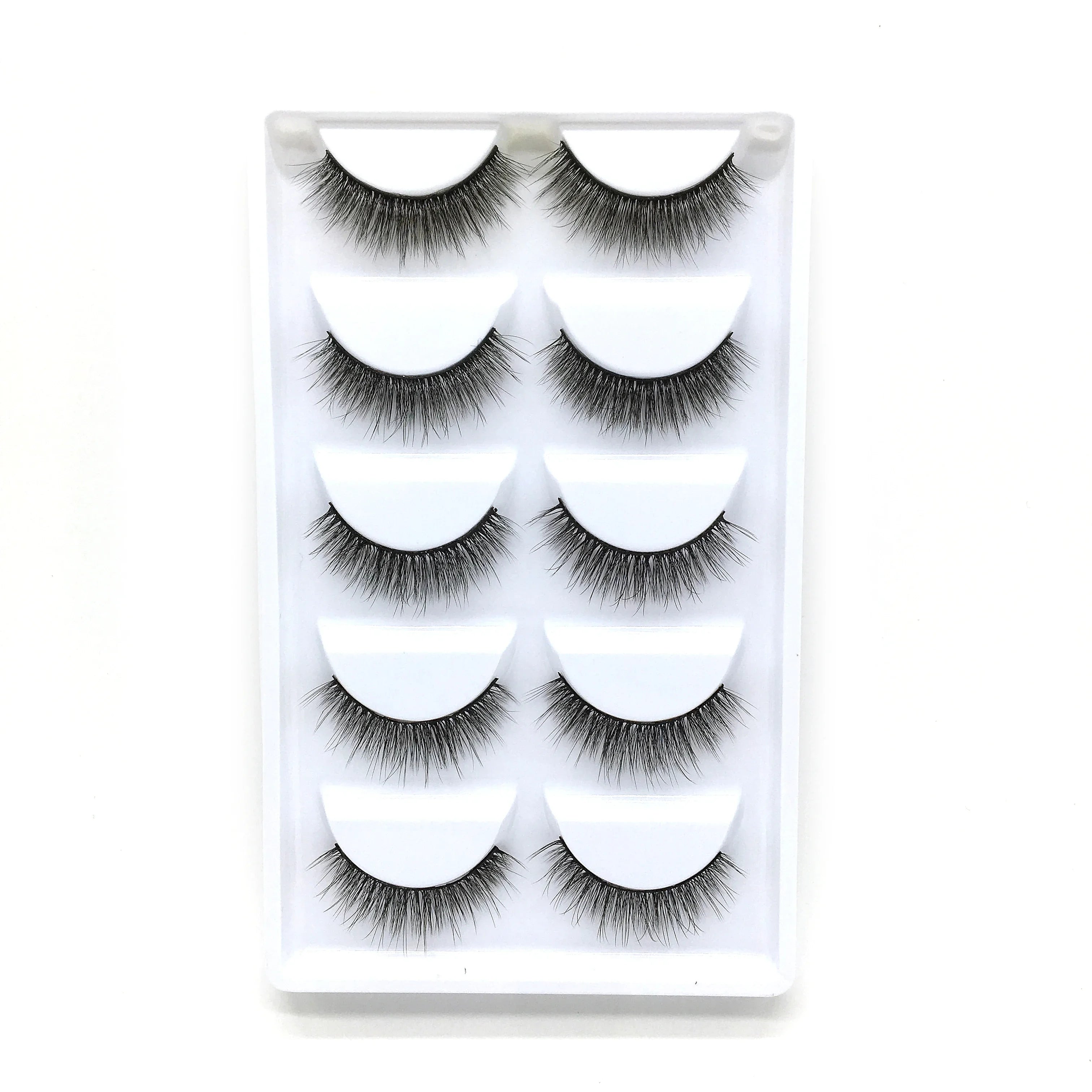 HBZGTLAD 5Pairs 3D Handmade Fake Eyelashes Natural Long Thick Daily Makeup Thick Cross Eyelashes Eye Lashes