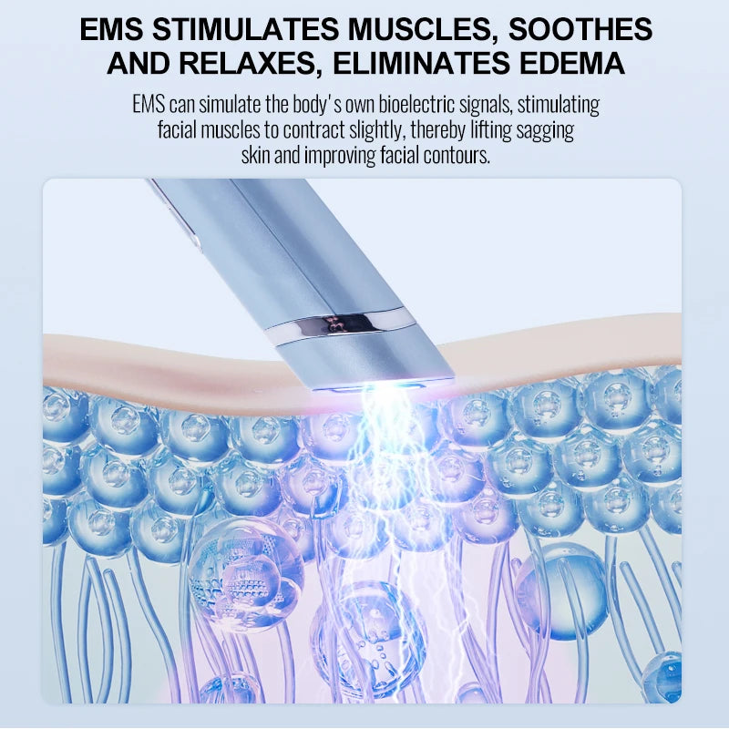 Eye Massager Dark Circles Puffiness Wrinkle Removal Hot Cold Microcurrent Mode Collagen Boosting Eye Fatigue ReliefAntiAgingTool