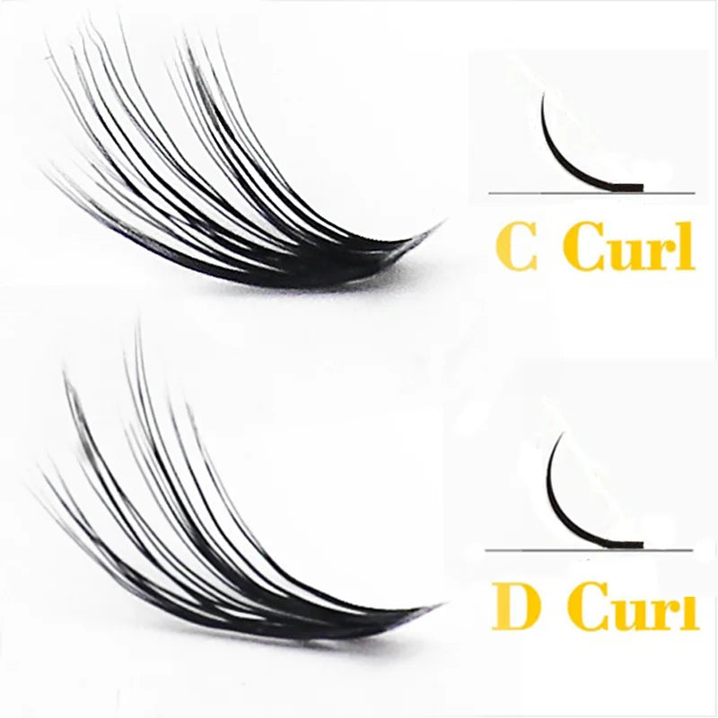 60 Bundles/Box 20/30/40D Individual Cluster Eyelash Extension Natural Mink Eyelashes Professional Makeup Tools Lashes Wholesale