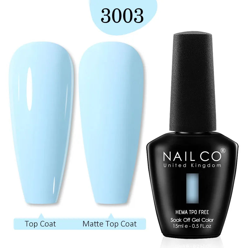 NailCO Pink Colors HEMA FREE Gel Nail Polish Nail Art Vernis Semi Permanent UV Lamp Gel Manicure for Nails Supplies Gel Polish