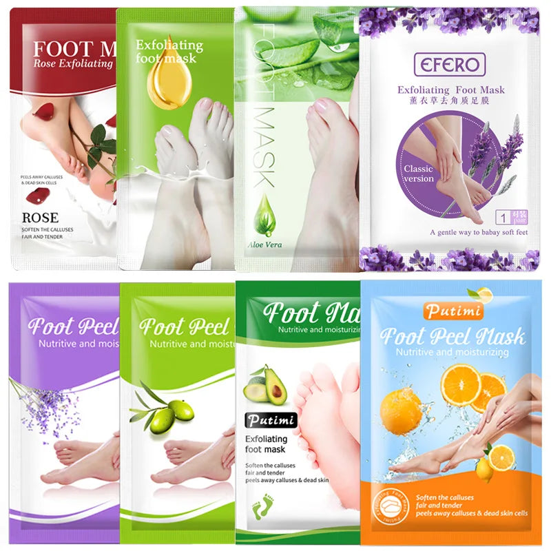 1 Pag=1 Pair Honey Foot Mask For Remove Dead Skin Calluses Exfoliating Foot Mask Feet Cream Whitening Foot Spa Skin Care Tool