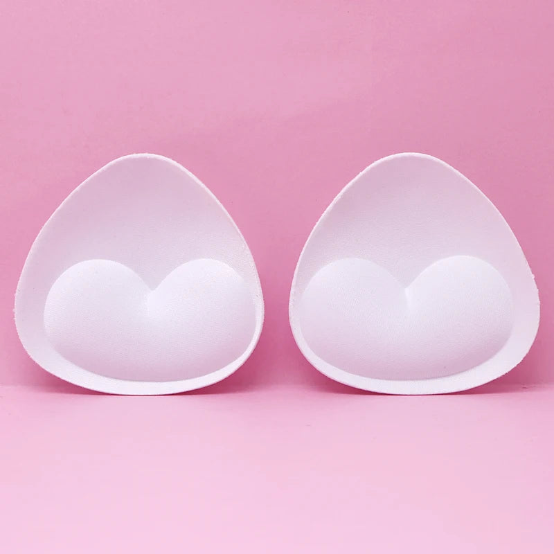 1Pair Sponge Push Up Bra Pads Set for Women Invisible Insert Swimsuit Bikini Breast Enhancers Chest Cup Pads Accessories