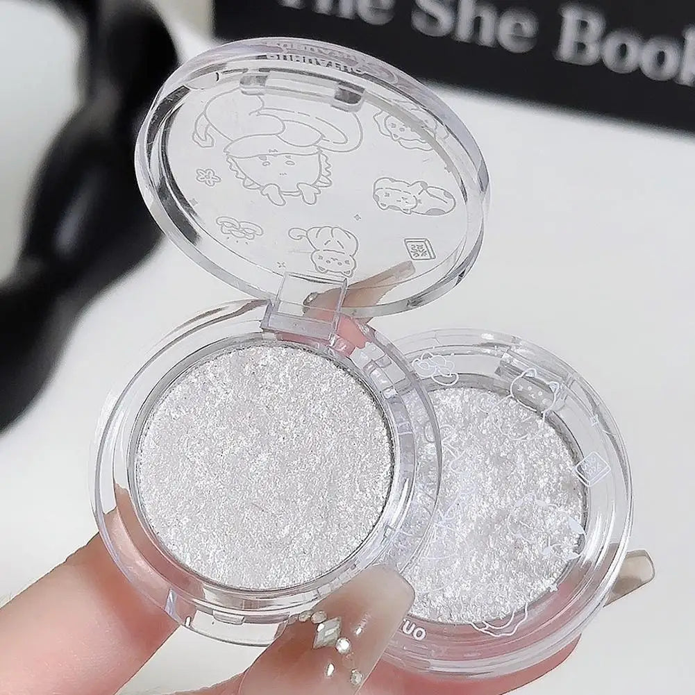 Highlight face brightening palette, natural luster, with pearlescent luster, long-lasting shiny fluorescence, fine powder