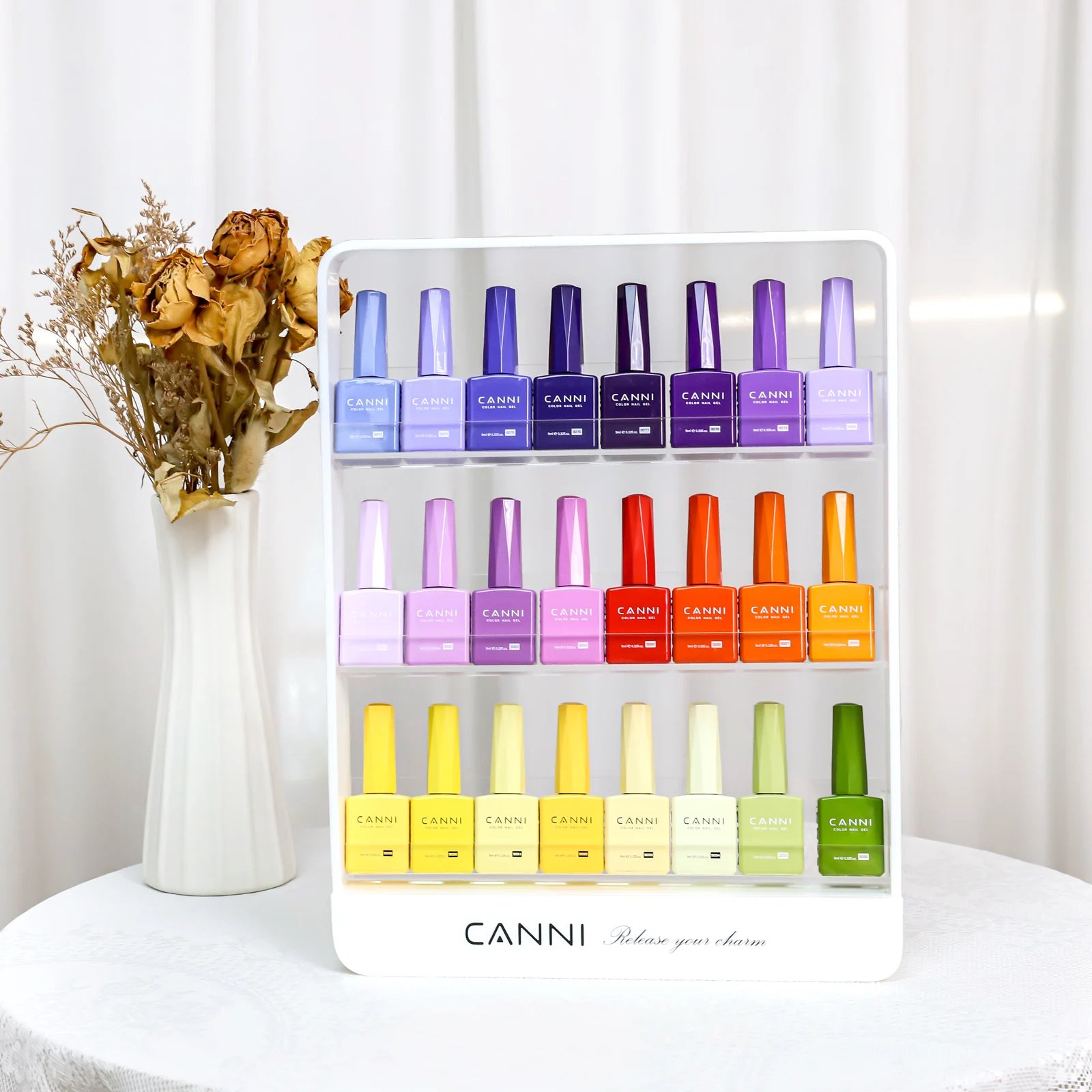 CANNI 9ML Kit Nail Gel Polish HEMA/TPO FREE Full Coverage 30pcs Color Gel Pigment Professional Nail Art Long-lasting Gel Varnish