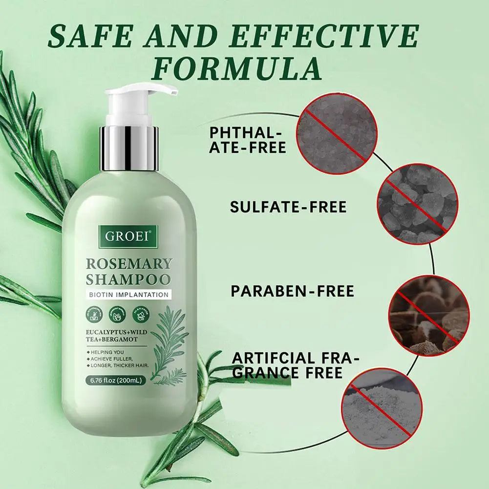 Rosemary Active Nutritional Fortification Shampoo And Hair Conditioner 200ml Formula Gentle Nourishing And Cleansing Scalp