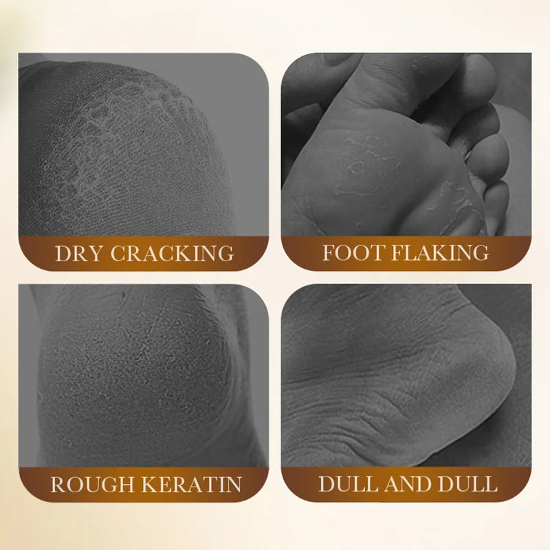 BIOAQUA White Rice Foot Mask Anti Wrinkle Moisturizing Foot Peeling Mask Exfoliating Feet Spa Pedicure Exfoliant Feet Skin Care