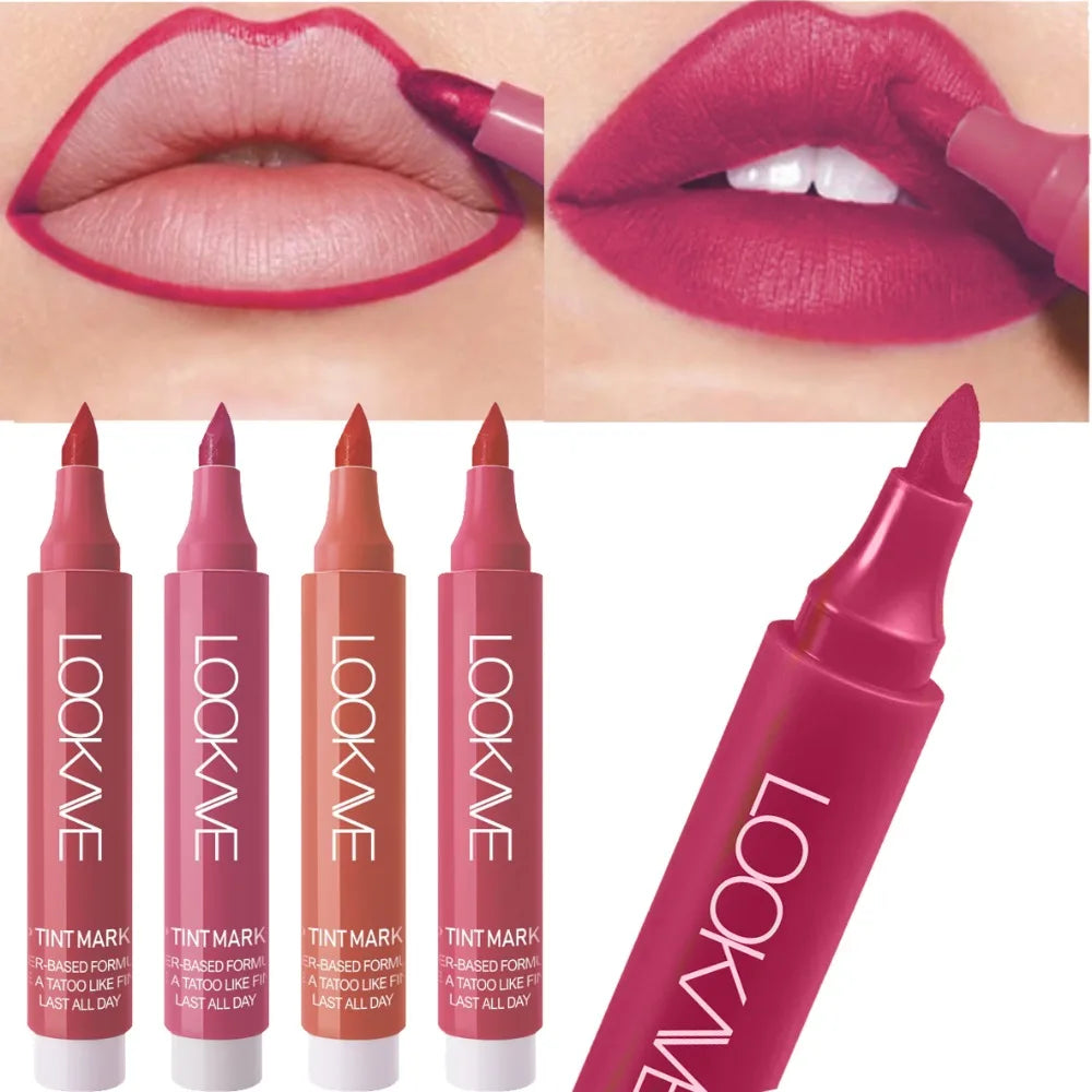 Matte Liquid Lip Liner Marker Pen Dyeing Lip Gloss Waterproof Long Lasting Lipstick Pencil Sexy Lips Contour Makeup Cosmetics